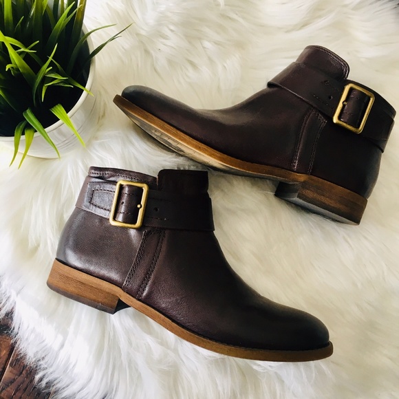 Franco Sarto Shoes - FRANCO SARTO HOLMES Brown Booties Ankle Boots 7